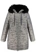 Parka, maskáčový design, kapuce, odnímatelná umělá kožešina