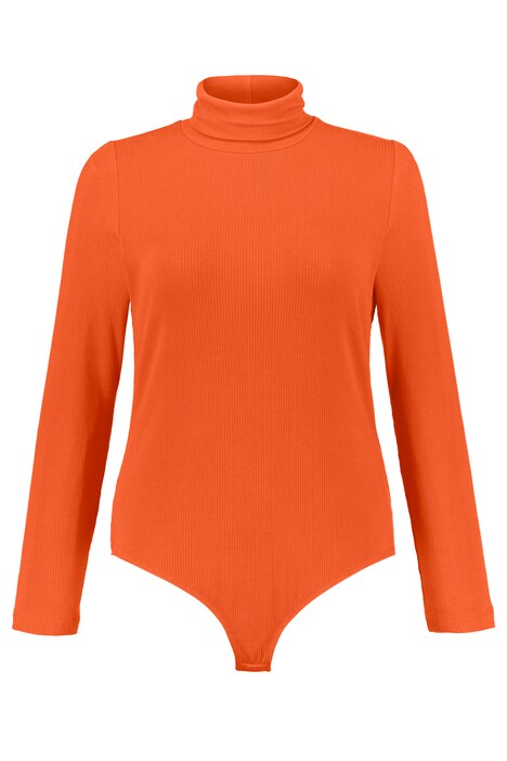 orange turtleneck bodysuit