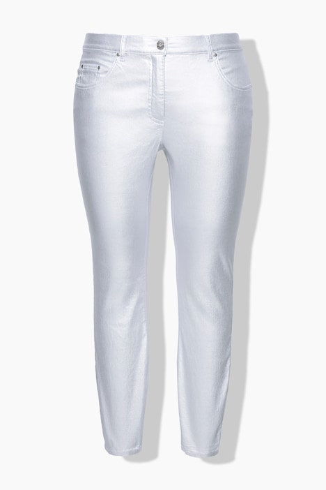 Coated Denim Stretch Skinny Pants