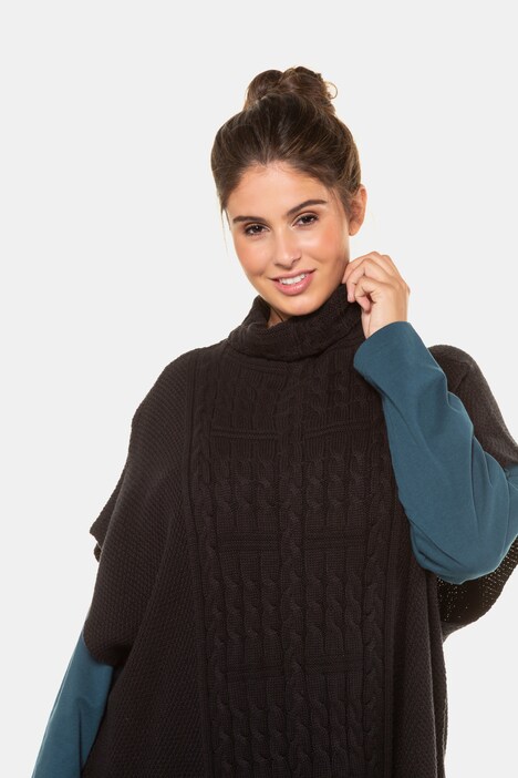 Pullunder Strukturmix Rollkragen Ponchos Pullover Ulla Popken Deutschland