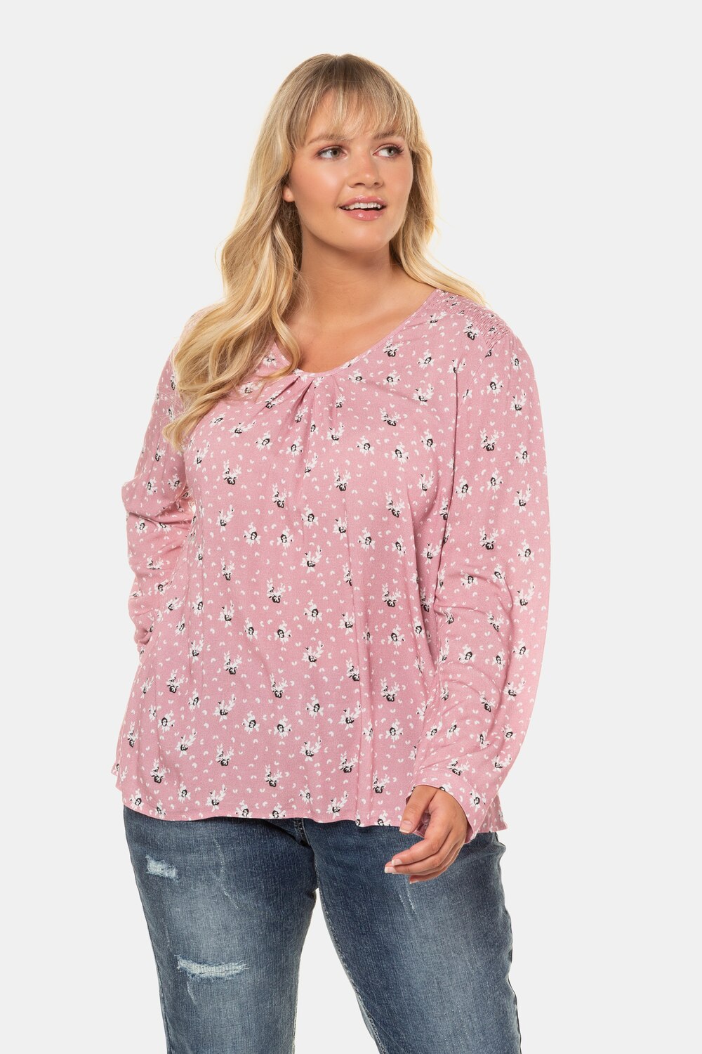Grote Maten Tuniek, Dames, paars, Maat: 54/56, Viscose, Ulla Popken Grote Maten Tuniek, Dames, paars, Maat: 54/56, Viscose, Ulla Popken