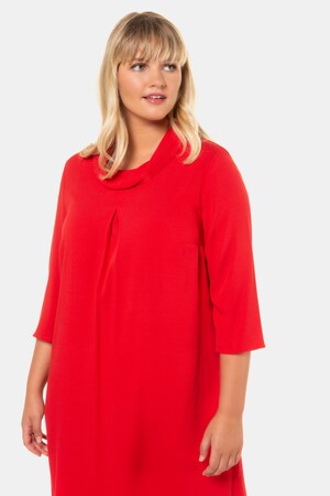 Duże rozmiary Sukienka, damska, namiętna czerwień, rozmiar: 42, wiskoza, Ulla Popken