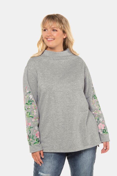 sweatshirts with flowers embroidered