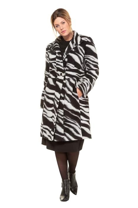 Mantel, Wollmischung, Zebra Design, selection | Mode, Damen Mantel, Wollmischung, Zebra Design, selection | Mode, Damen