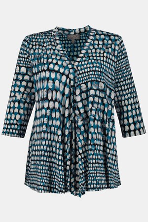 Ulla Popken Slinky-Shirt, Dot-Design, A-Linie, selection - Große Größen