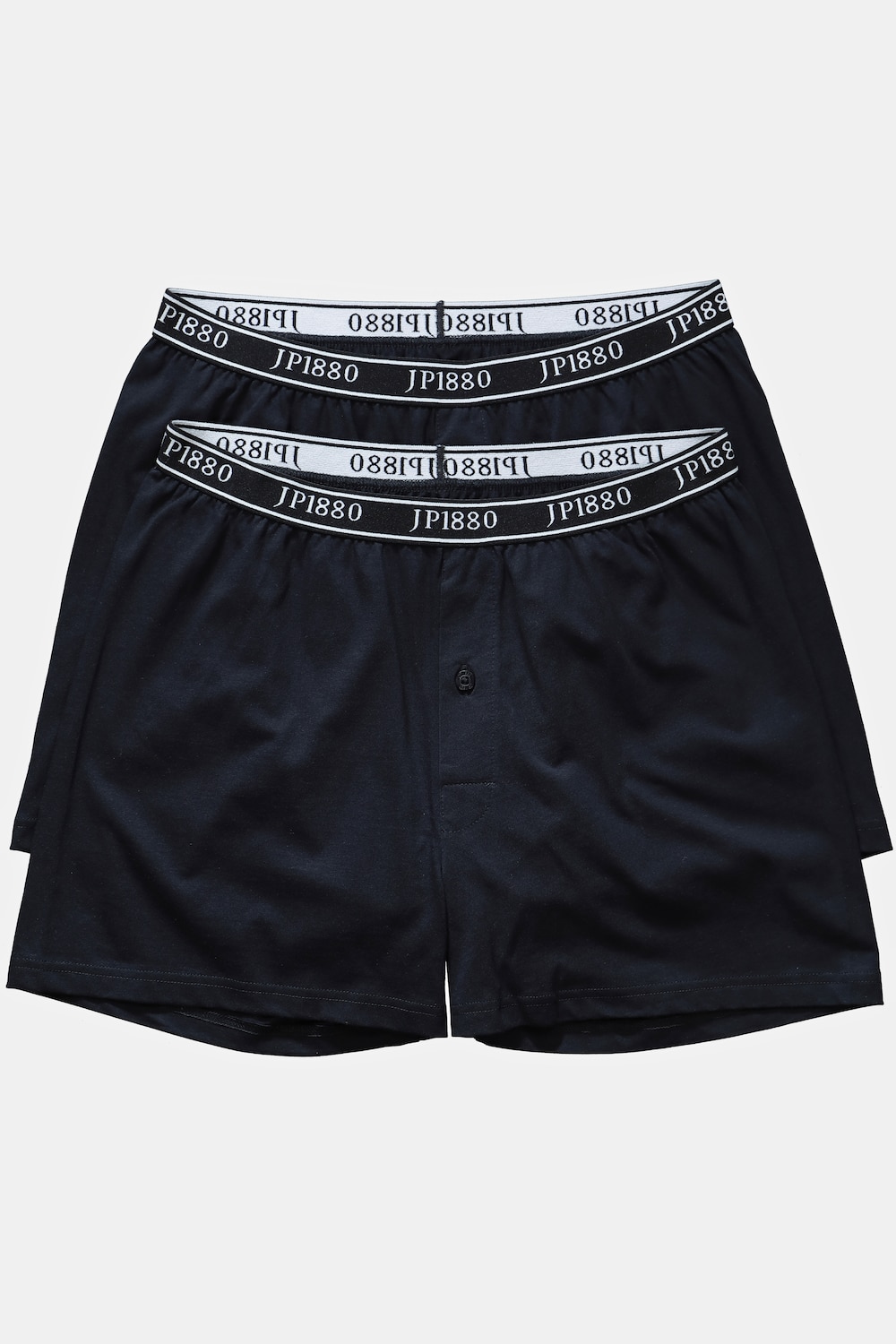 grandes tailles boxers, hommes, noir, taille: 7, coton, jp1880
