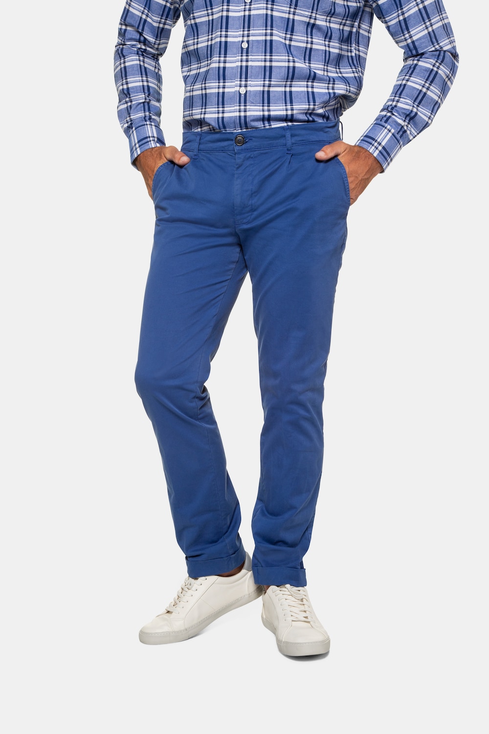 Grote Maten chino, Heren, blauw, Maat: 31, Katoen, JP1880 Grote Maten chino, Heren, blauw, Maat: 31, Katoen, JP1880