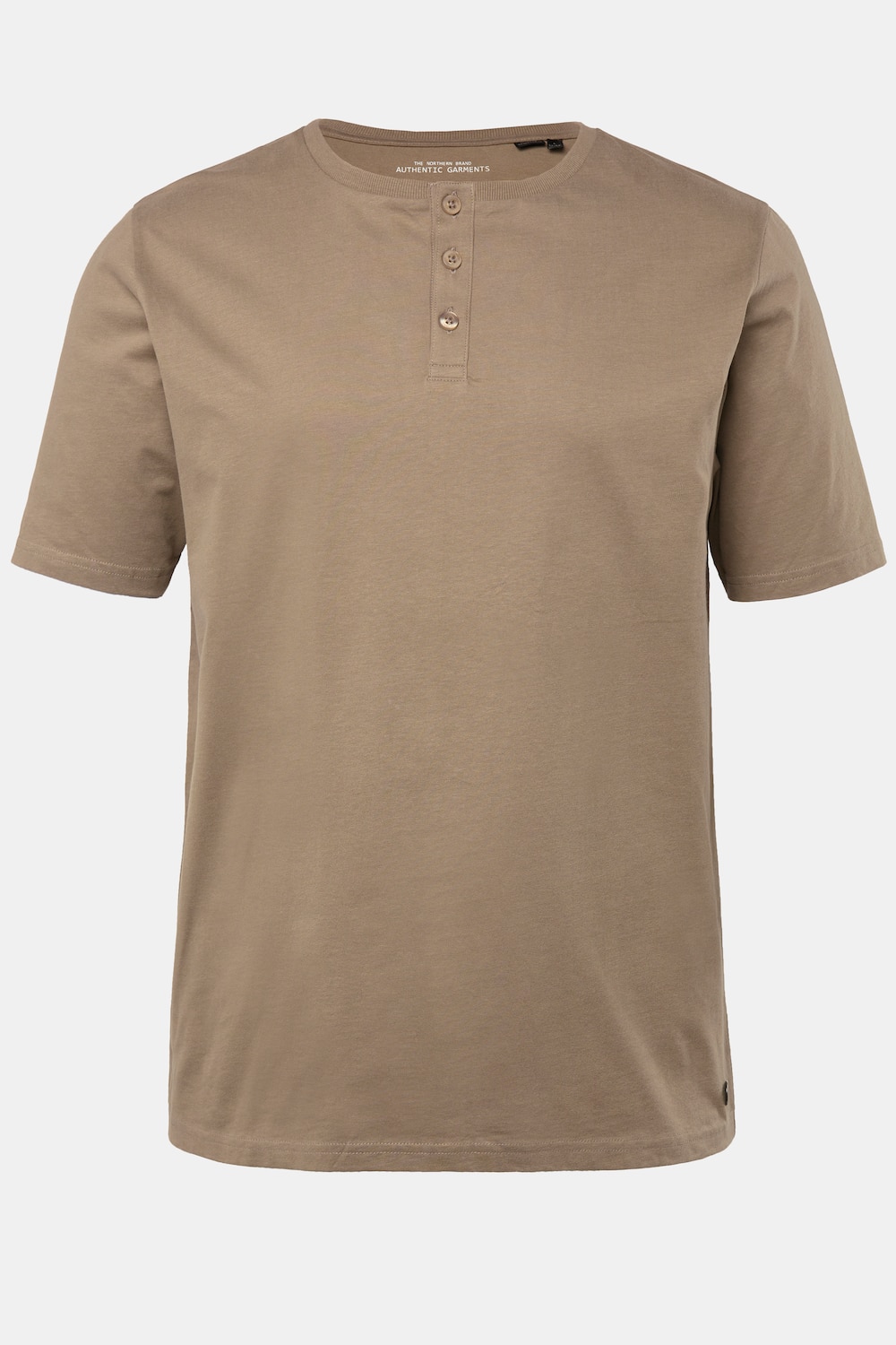JP1880 Henley, Basic, Knopfleiste, Halbarm, bis 7 XL