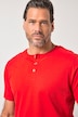 JP1880 Henley, Basic, Knopfleiste, Halbarm, bis 7 XL
