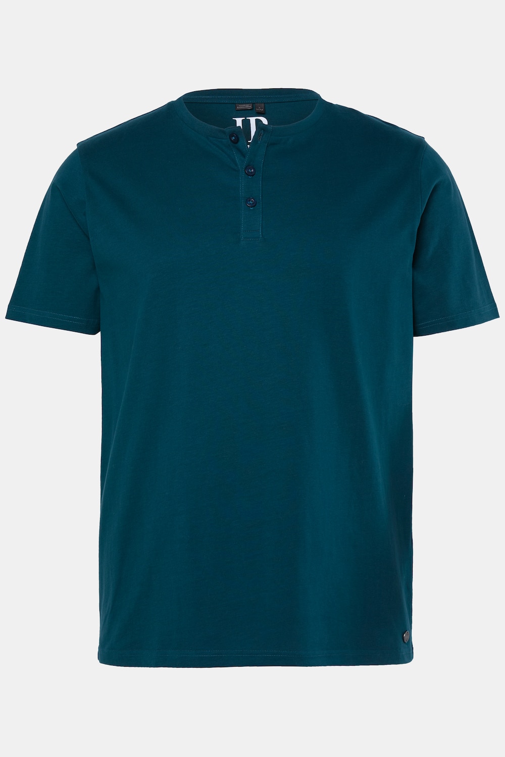 Henley, Basic, Knopfleiste, Halbarm, bis 8 XL