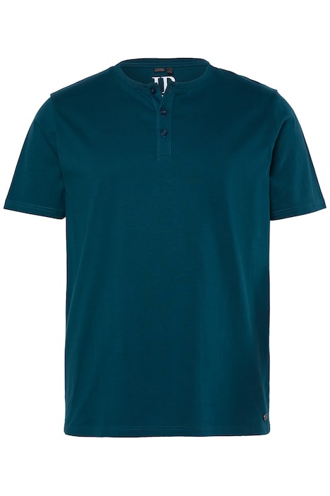 Henley tričko, kolekce Basic, knoflíková léga, krátké rukávy