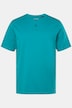 Henley, basic, knoopsluiting, korte mouwen