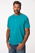 Henley, basic, knoopsluiting, korte mouwen