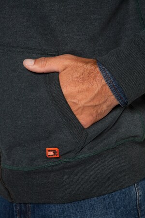 Duże rozmiary Bluza, mężczyzna, khaki melanż, rozmiar: XXL, bawełna/poliester, JP1880