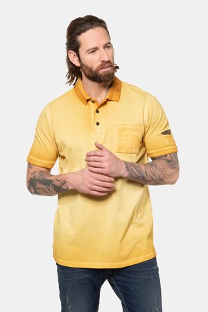Duże rozmiary Koszulka polo, mężczyzna, żółta, rozmiar: L, bawełna, JP1880