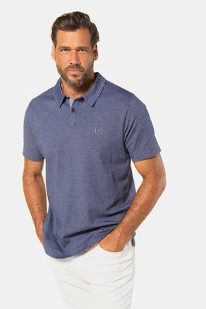 Duże rozmiary Koszulka polo, mężczyzna, niebieska, rozmiar: L, bawełna, JP1880