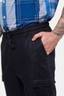 Cargobukse, linblanding, elastisk linning, Modern Fit