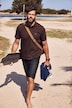 Bermuda aspect jean. Coupe Relaxed Fit 4 poches