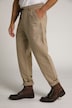 Pantalon en lin mélangé. Taille élastique. Coupe Basic Fit