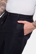 Pantalon en lin mélangé. Taille élastique. Coupe Basic Fit