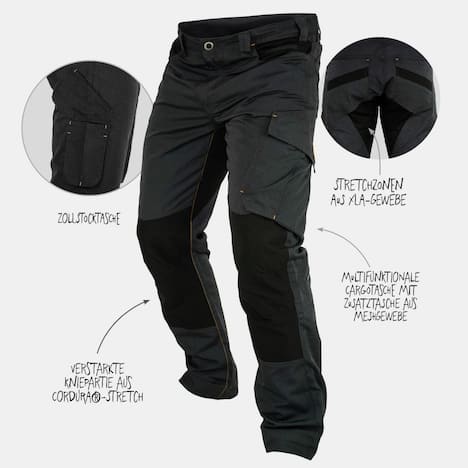 FORSBERG Braxa Arbeitshose mit Stretchzonen und Cordura®
