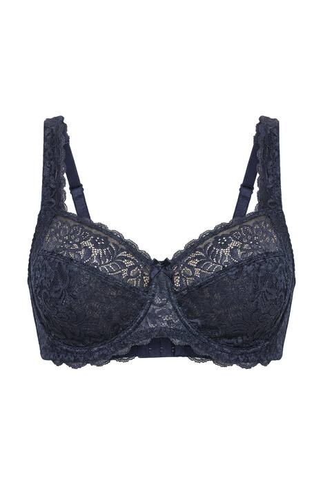 Podprsenka s kosticemi, květovaná krajka, plná krajka, košíčky C-E