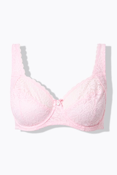 Beugelbeha, gebloemd kant, zuiver kant, Cup C - E