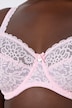 Beugelbeha, gebloemd kant, zuiver kant, Cup C - E