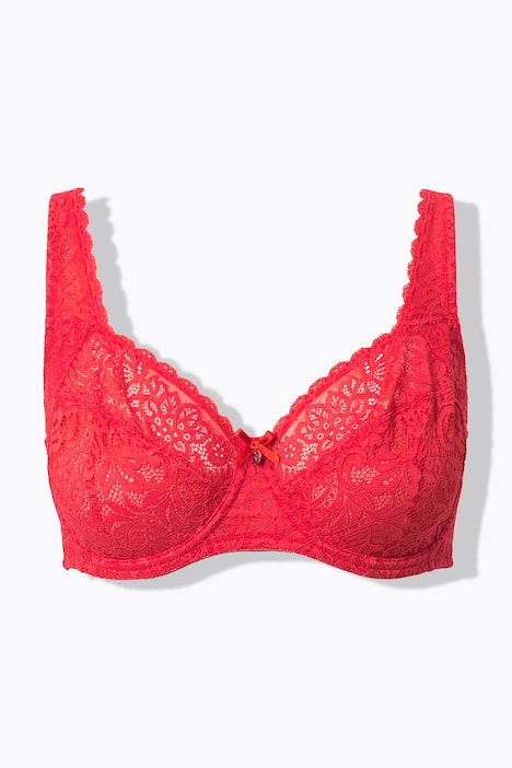 Beugelbeha, gebloemd kant, zuiver kant, Cup C - E