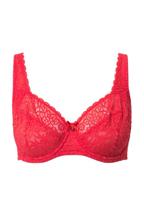 Podprsenka s kosticemi, květovaná krajka, plná krajka, košíčky C-E