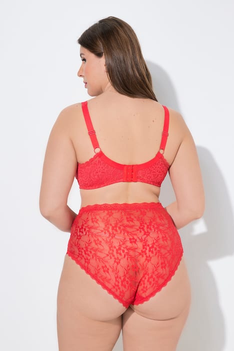 Beugelbeha, gebloemd kant, zuiver kant, Cup C - E