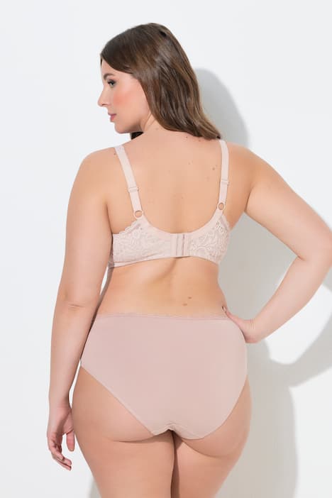 Bügel-BH, Blütenspitze, Vollspitze, Cup B - E