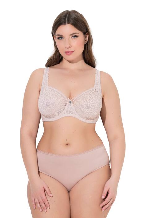 Podprsenka s kosticemi, květovaná krajka, plná krajka, košíčky C-E