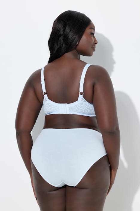 Beugelbeha, gebloemd kant, zuiver kant, Cup C - E