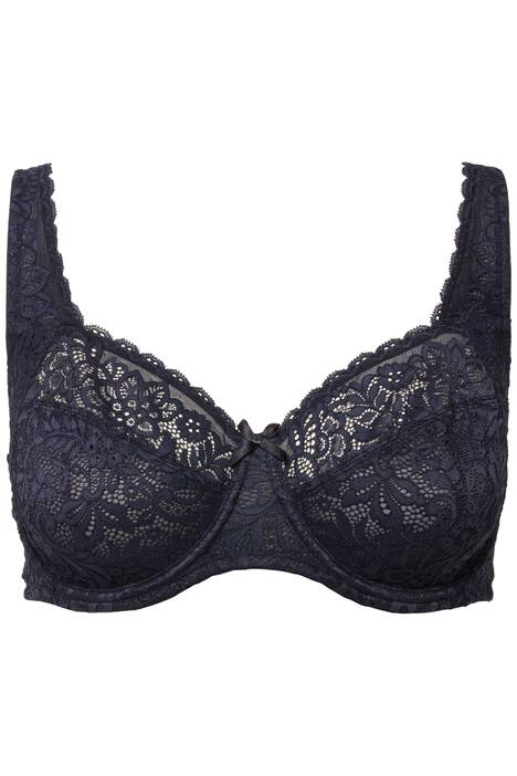 Podprsenka s kosticemi, květovaná krajka, plná krajka, košíčky C-E