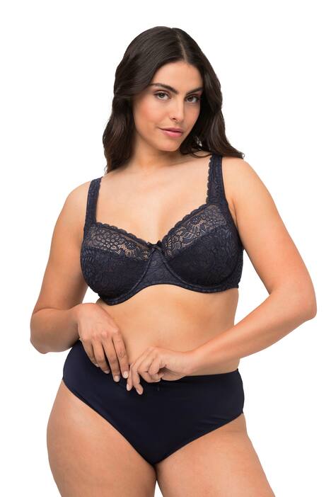 Podprsenka s kosticemi, květovaná krajka, plná krajka, košíčky C-E