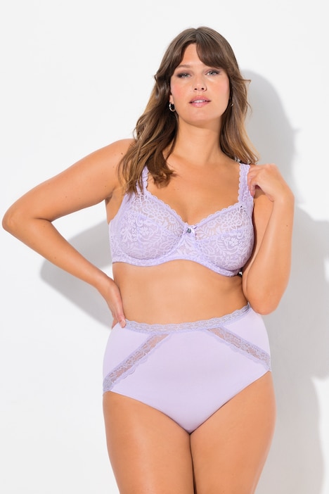 Reggiseno in pizzo floreale con ferretto e coppa C-E