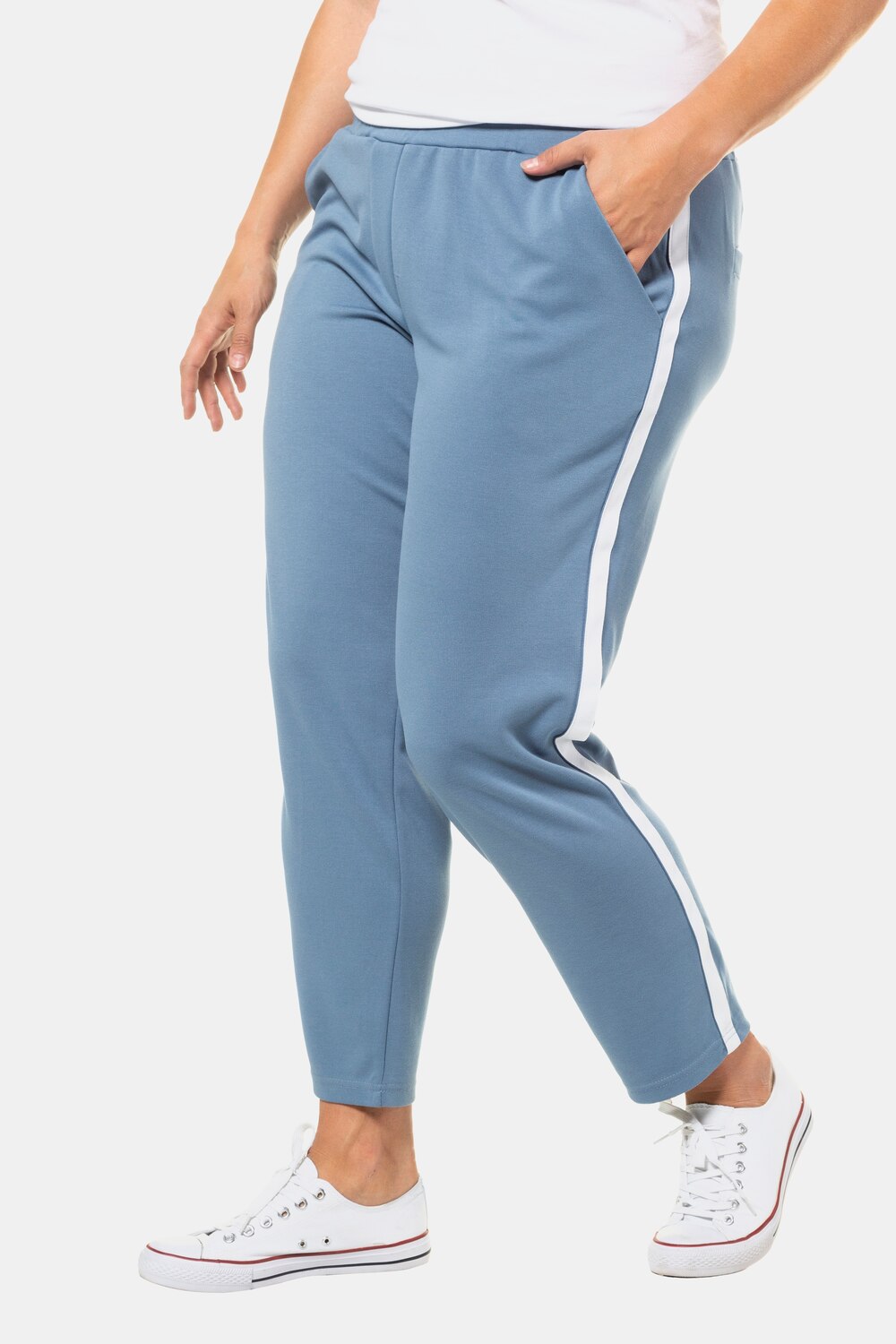 Plus Size Sweatpants, Woman, blue, size: 18, viscose/polyester, Studio Untold