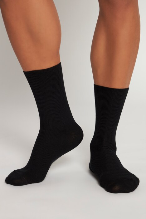 Pack 3/6 Paires Chaussettes Sans Bord élastique - Médicales, Confort, Made In Italy