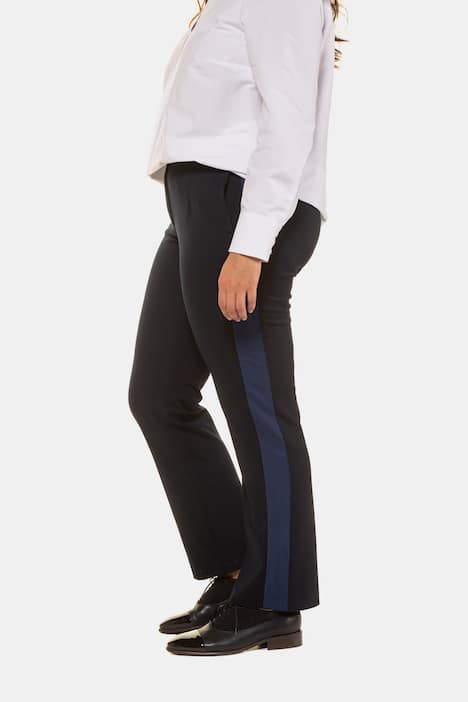 Hose Mandy, Galonstreifen, Komfortbund, weit, gerade