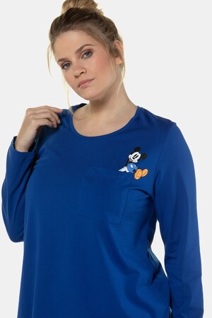 Duże rozmiary Koszulka, damska, kobaltowa, rozmiar: 42/44, bawełna, Ulla Popken