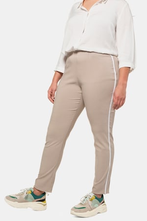 Duże rozmiary Spodnie z bengaliny, damska, matowy beż, rozmiar: 50, wiskoza/poliamid/elastan, Ulla Popken