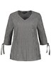 Bublinková tunika, proužky, zdobené rukávy