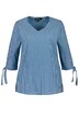 Bublinková tunika, proužky, zdobené rukávy
