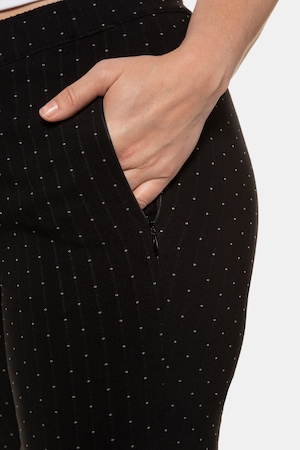 Duże rozmiary Spodnie z bengaliny, damska, czarne, rozmiar: 44, wiskoza/poliamid/poliester, Ulla Popken