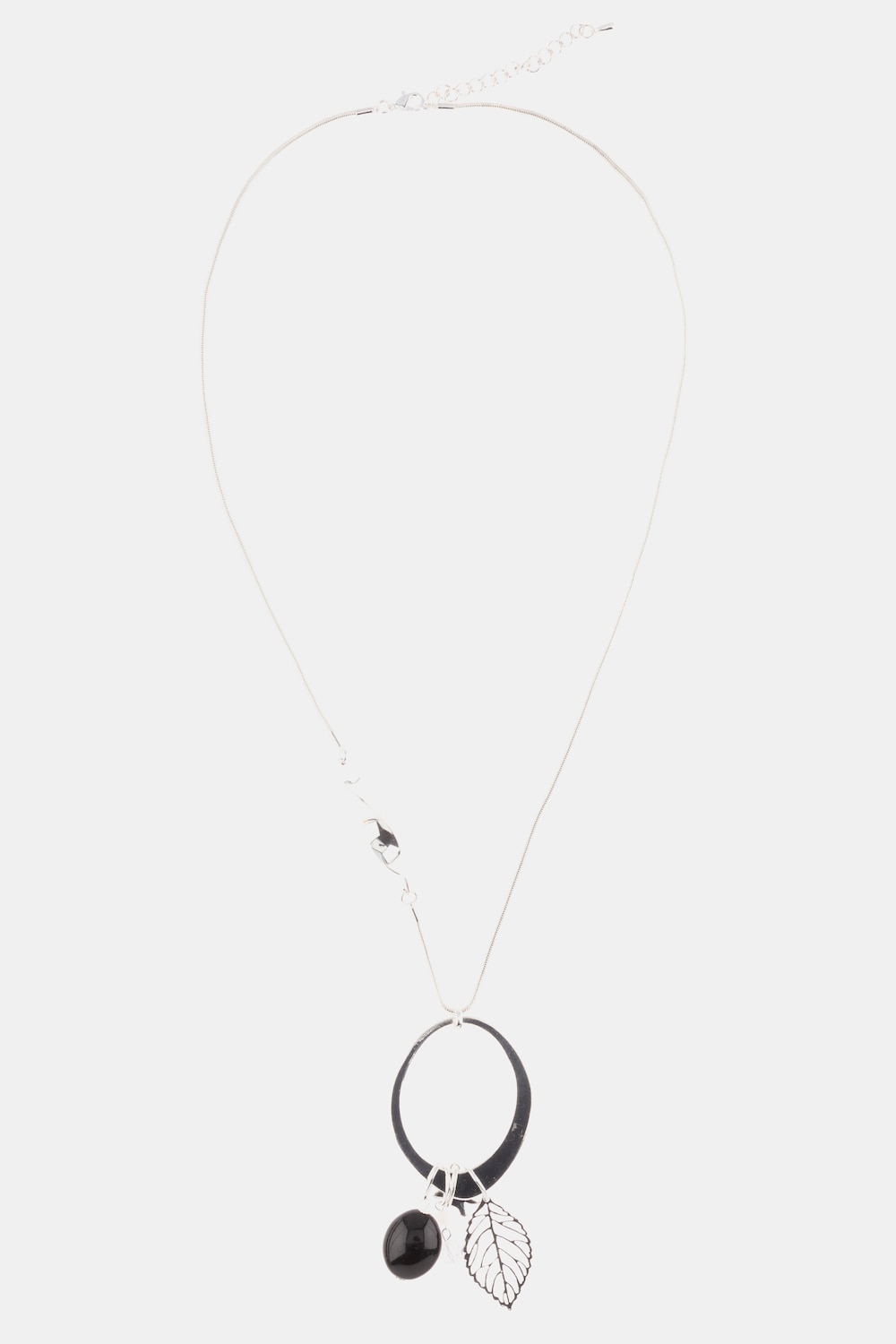 Grote Maten Ketting, Dames, wit, Maat: One Size, Metallic vezels, Ulla Popken Grote Maten Ketting, Dames, wit, Maat: One Size, Metallic vezels, Ulla Popken