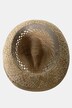 Sombrero de paja, trenzado, cinta de tela