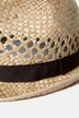 Sombrero de paja, trenzado, cinta de tela