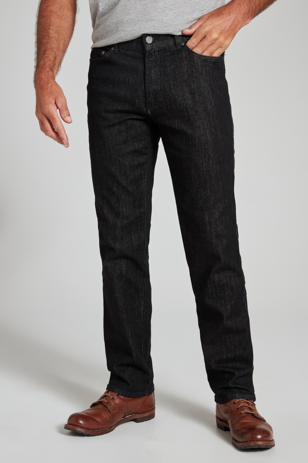Grote Maten traveller jeans, Heren, zwart, Maat: 52, Katoen, JP1880