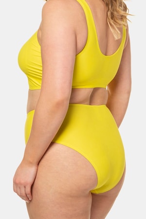 Duże rozmiary Majteczki bikini, damska, jaskrawe żółte, rozmiar: 44, poliamid/elastan, Studio Untold